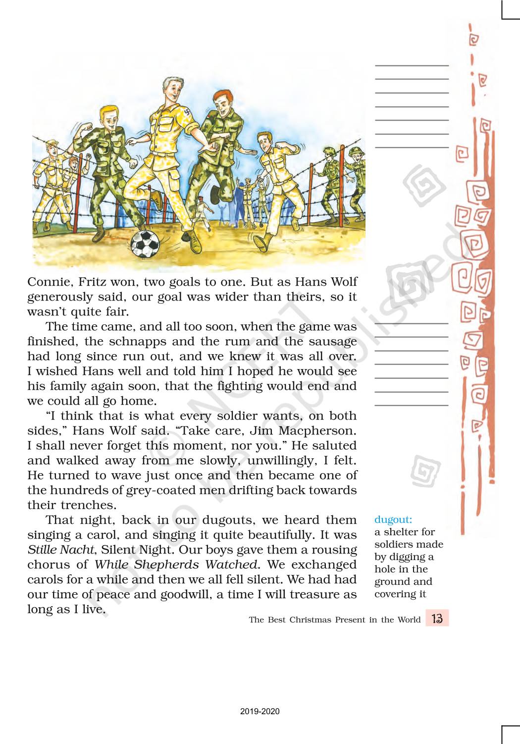 The best christmas present in the world ncert book of class 8 english